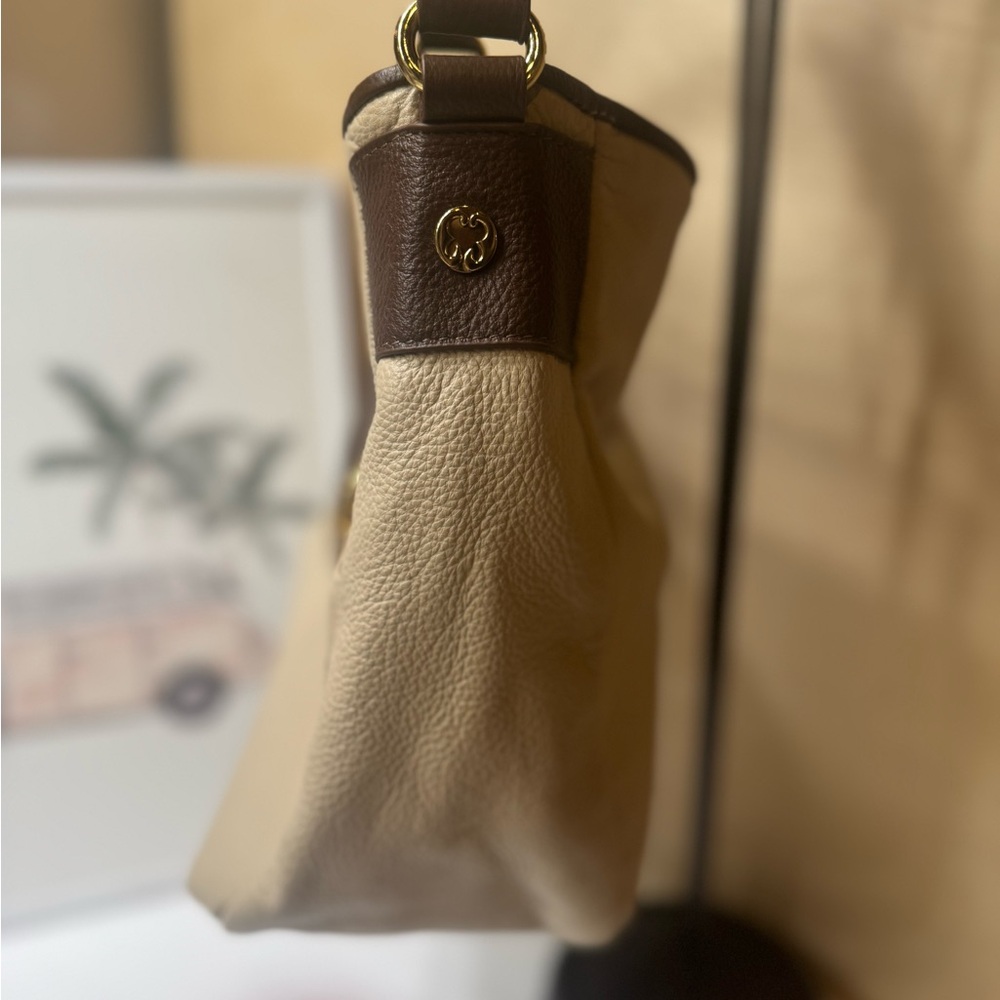 Emma Fox Tan and Brown Shoulder Bag leather - Picture 6 of 13